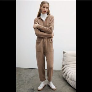Zara camel jumpsuit— NWOT